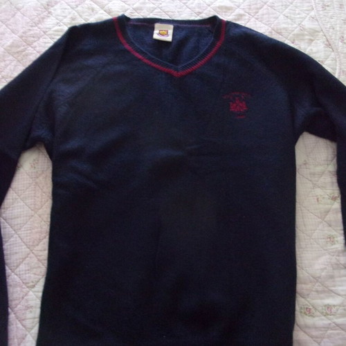 West Ham Golf sweater XL dark blue with burgundy stripes used
