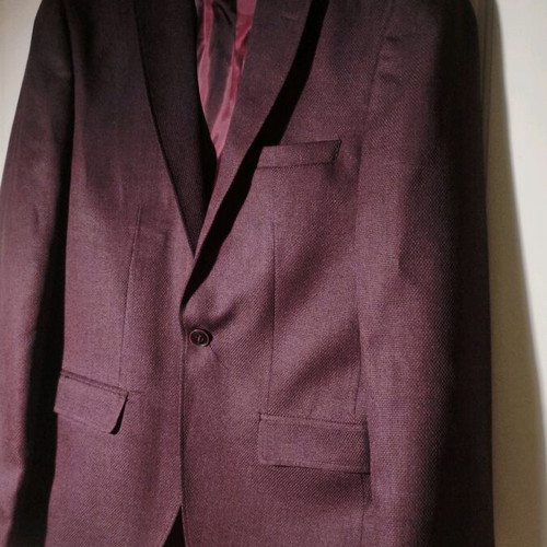 Burgundy men's jacket like new, size 48