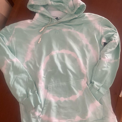 PCP hoodie, mint green tie dye, oversize