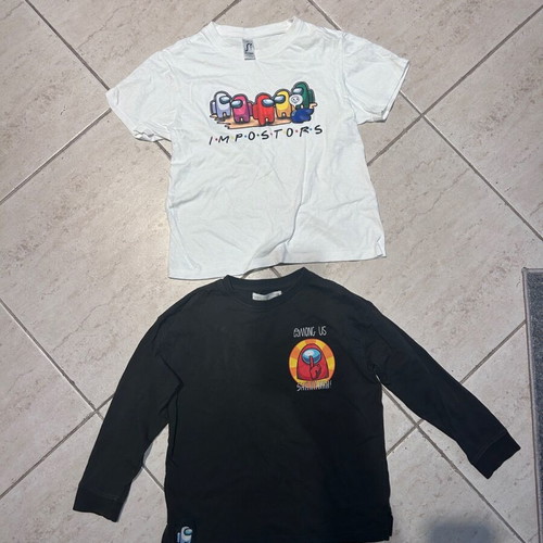 Minecraft blouse and T-shirt like new, size 7 years