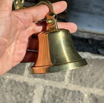 Bronze nautical wall bell, 9×10 cm