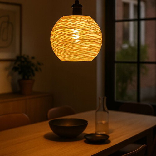 Amber Weave Ceiling Light new, handmade, PLA material