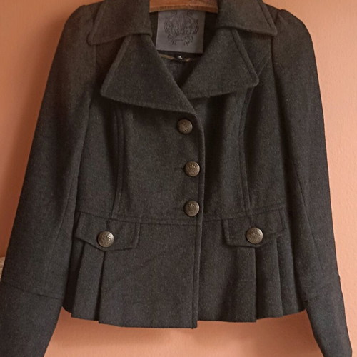 Women's short jacket Forever Unique like new, size M, dark gray-black