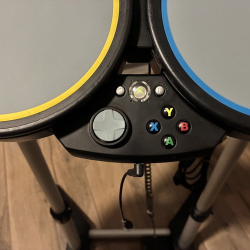 Drums Rock Band used for Xbox 360 with pedal and sticks