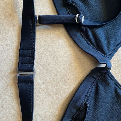 Hollister black medium bikini top like new