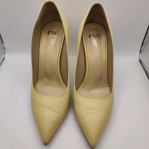 Exe yellow pumps like new, genuine leather, size 40