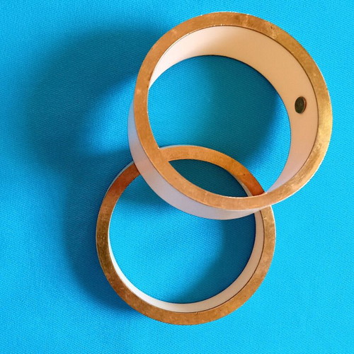 Set of 2 ivory boho Mango bracelets with bronze new