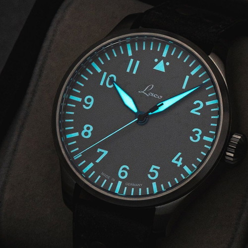 Laco Augsburg Grau 39 Automatic Watch new
