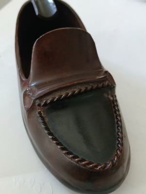 Bronze Ashtray Shoe Shape like new