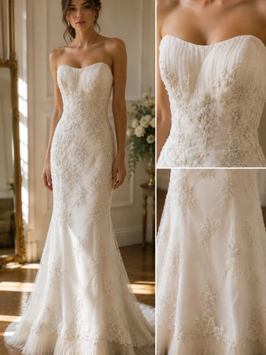 Demetrios Couture luxury ivory bridal gown size M 38 new