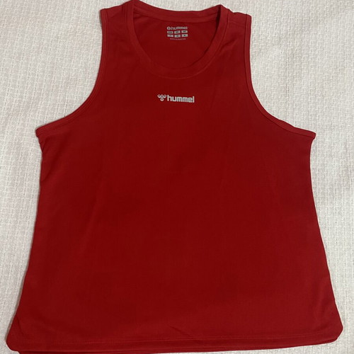 Hummel red athletic top like new, size S
