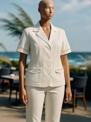 Gio Anna white suit like new, summer elegant style