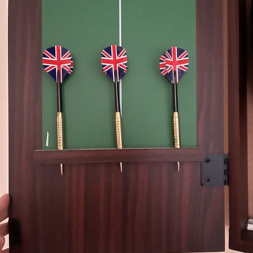 Luxury dartboard with cabinet like new