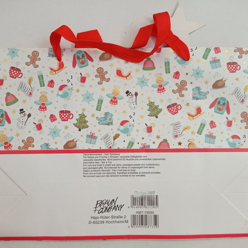Christmas packaging paper bags used