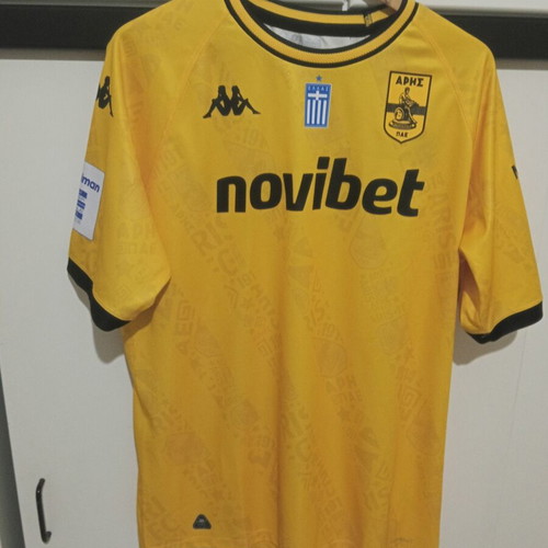 Match Worn Jacub Brabec Aris Thessaloniki football jersey
