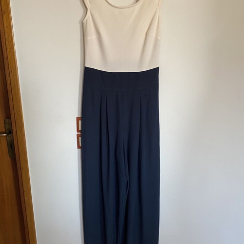 Le Vertige jumpsuit like new, beige and blue, size M