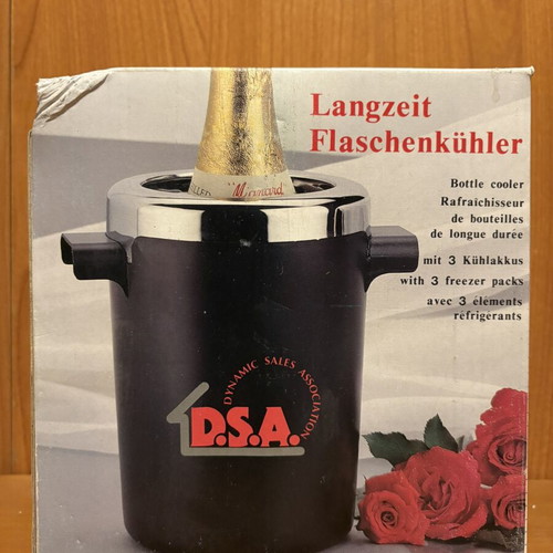 Vintage D.S.A. tabletop bottle cooler, new in box