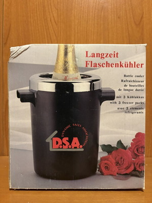 Vintage επιτραπέζιος ψύκτης μπουκαλιών D.S.A., καινούριος στο κουτί