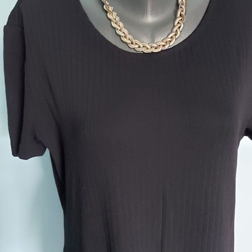 Marks & Spencer black dress ribbed lycra, XL to 3XL, like new