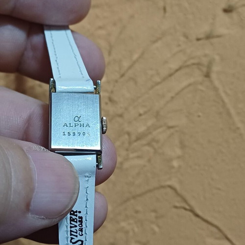 Alpha women's manual-wind vintage wristwatch used
