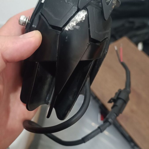 Fog lights used with wires and minor damage
