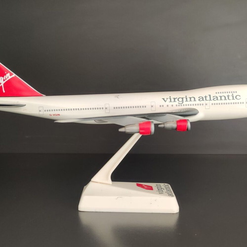 Virgin Atlantic Airplane Model with Stand 27cm like new