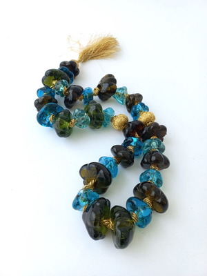 Large glass worry beads like new from Turkey