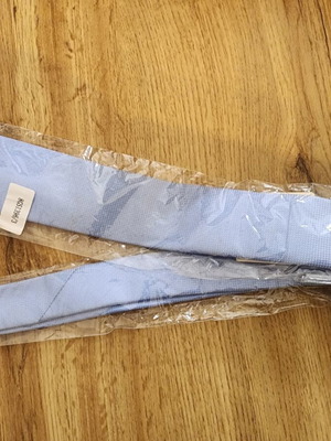 Light Blue Micro-Grid Silk Tie by Boggi Milano new