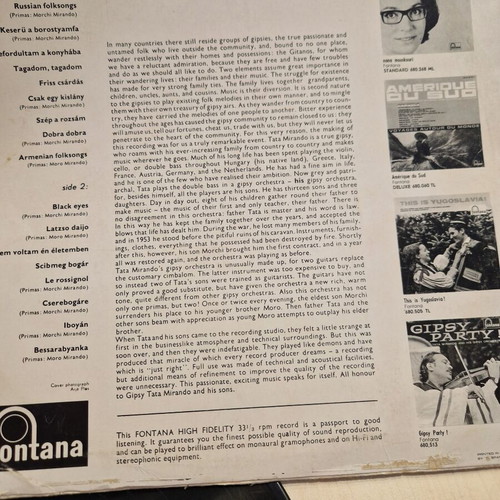 Tata Mirando And His Gipsy Orchestra Please Gipsy Play! Vinyl LP used, folk romani
