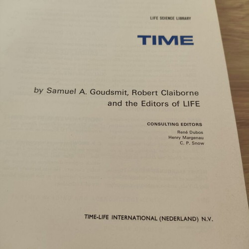 Time 1967 book by Samuel Goudsmit and Robert Claiborne, Life Science Library