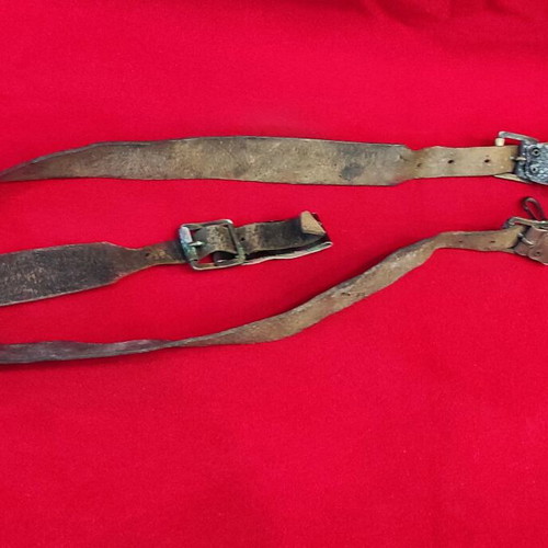 German leather Y-type harness from WWII, like new