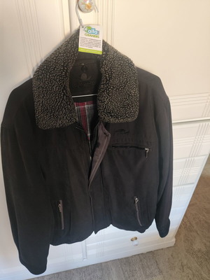 Castor jacket black large XL like new