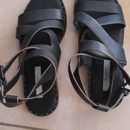 Pepe Jeans Black Gladiator Sandals like new, size 36
