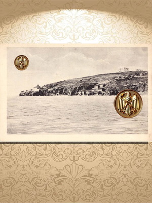 Ohrid postcard used, blank, 10x14 cm