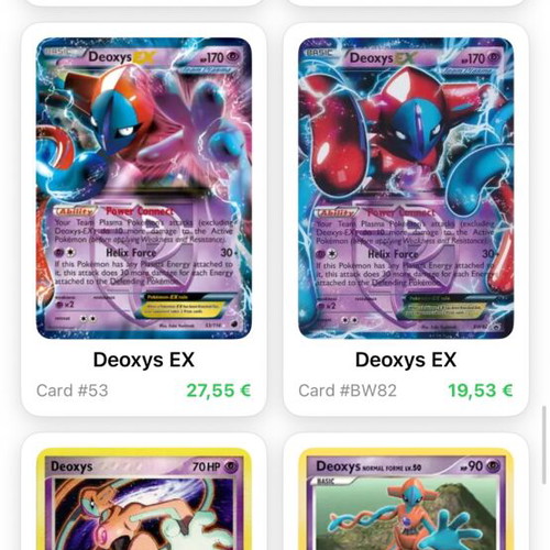 Pokemon collectible card used, rare in excellent condition