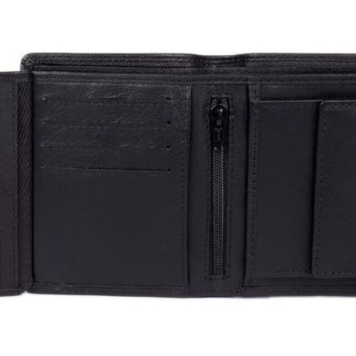 Armonto leather wallet new, black blue