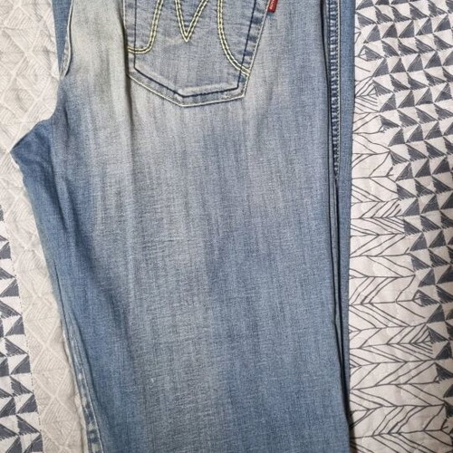 Miss Denim women's flared jeans size Small like new, blue