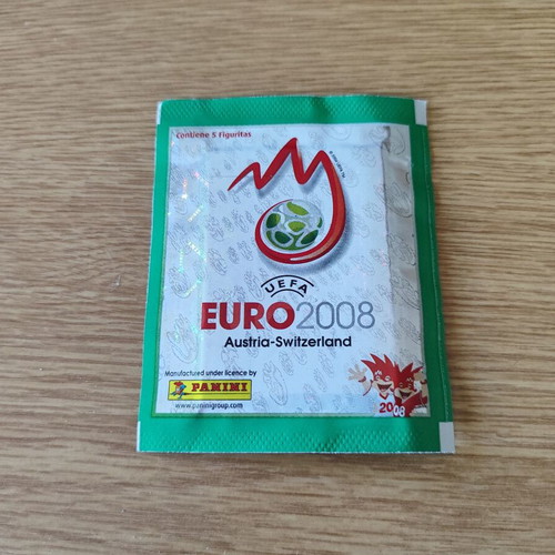 Panini Euro 2008 Display Box with 80 Sealed Sticker Packs like new