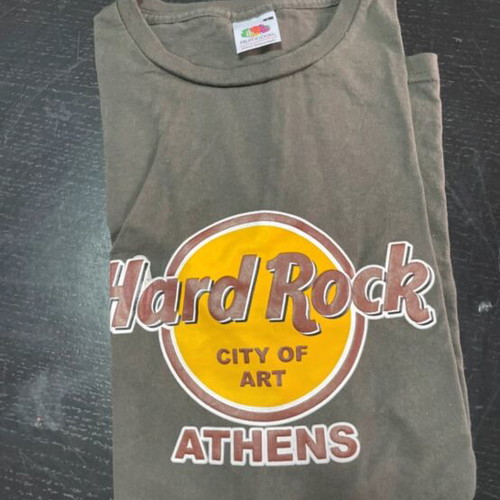 Hard Rock Athens T-shirt gray, like new, size Large