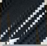 Reserved black dress like new with long sleeves and draping, size M