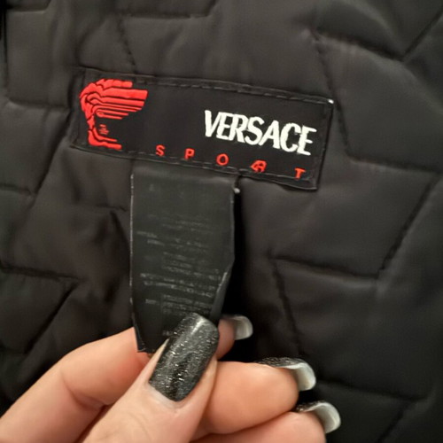 Versace women's jacket size M like new, black