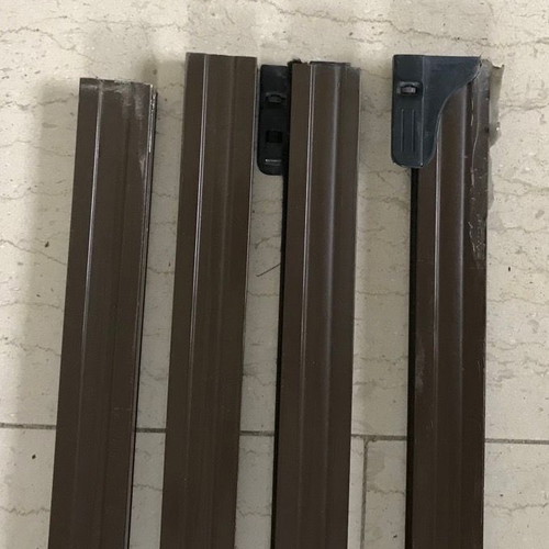 Aluminum parts from window screens used, pack of seven