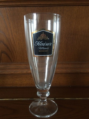 Kaiser Beer 330ml beer glass like new