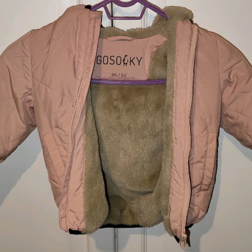 Baby Shark jacket soft pink like new, GOSOAKY 18-24 months