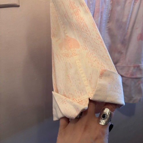 Spring jacket No5(XL) used, white pink with short sleeves