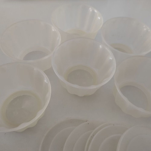 Jelly caramel molds used, set of 6 small