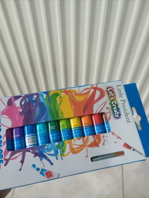 Tempera paints new, multicolored set