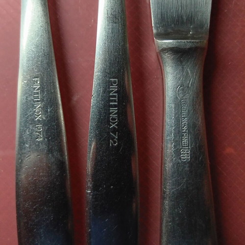 Collectible German army spoon knife fork set used