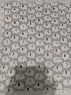 Fleece doll blanket like new, gray soft 0.70x0.80 m