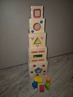 Wooden cubes for children like new